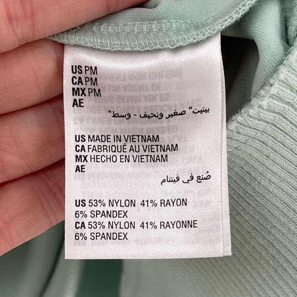 Alfani Modern Lounge Soft Balloon Sleeve Hoodie Sweatshirt Medium Petite Green - Picture 9 of 10